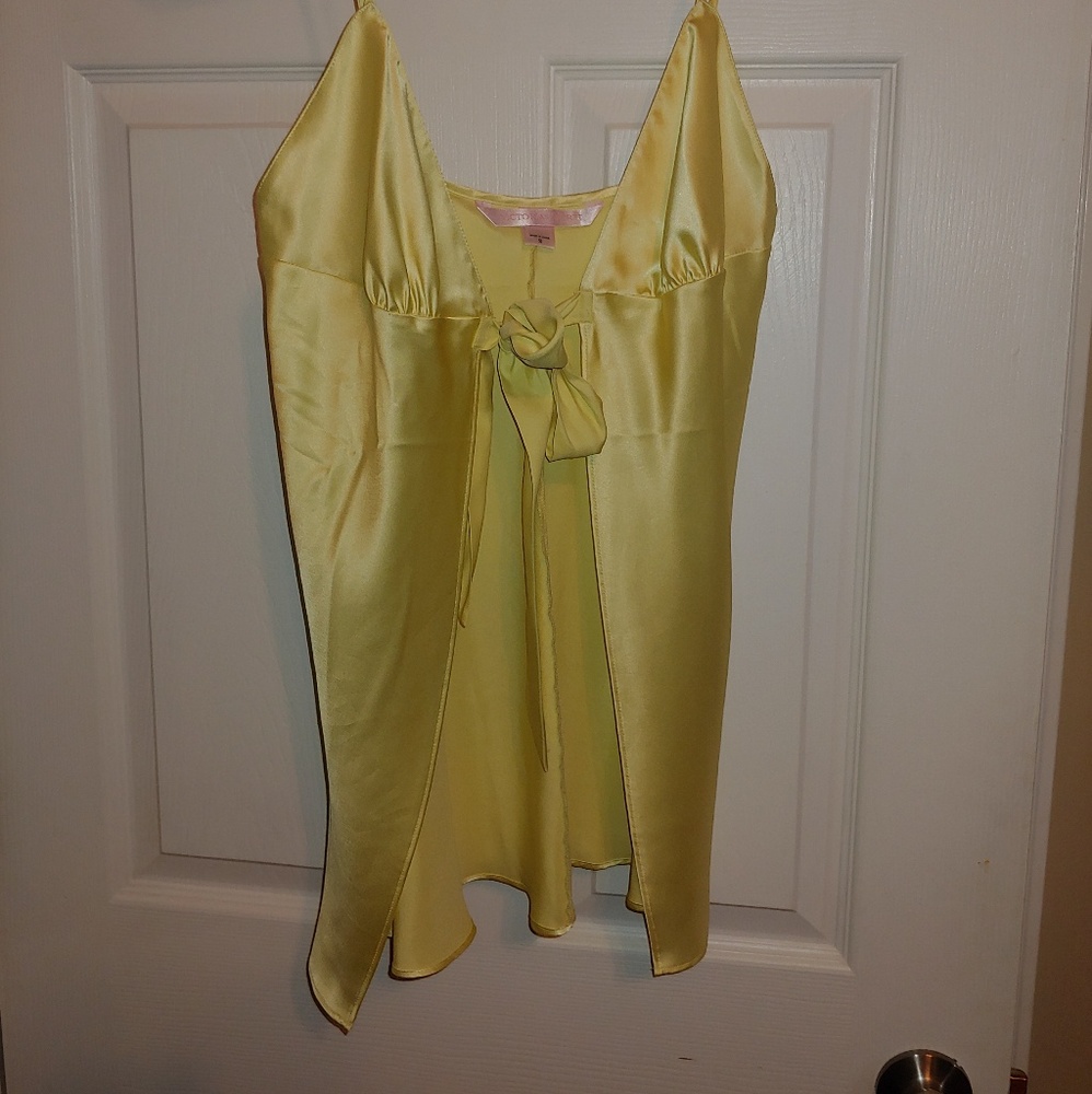 Victoria's Secret Yellow Silk Nightie